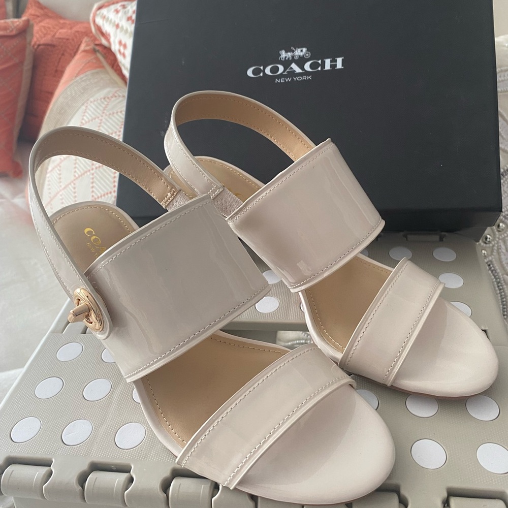 Coach Marla Patent Leather Sandals